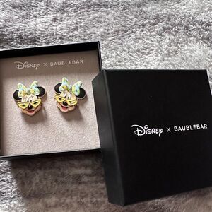 BAUBLEBAR x Disney Tropical Minnie Mouse Stud Earrings Bow Pineapple Glasses